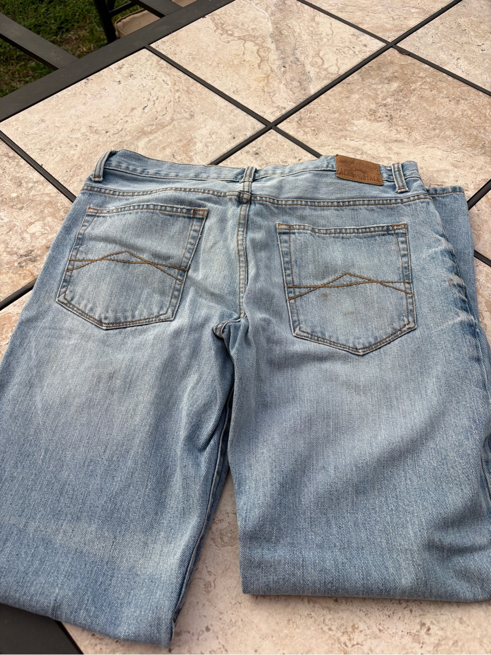 Men’s Aeropostale Brenton Bootcut jeans 33/32 light wash Y2K Vintage - Picture 3 of 7